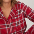 Flannel Pyjama Top, Red