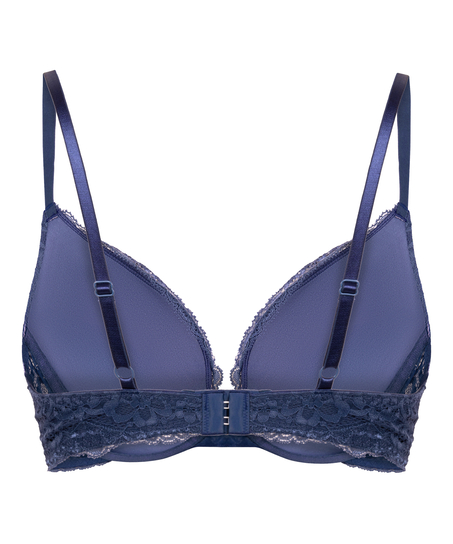 Marine Padded Push-Up Underwired Bra, Blue
