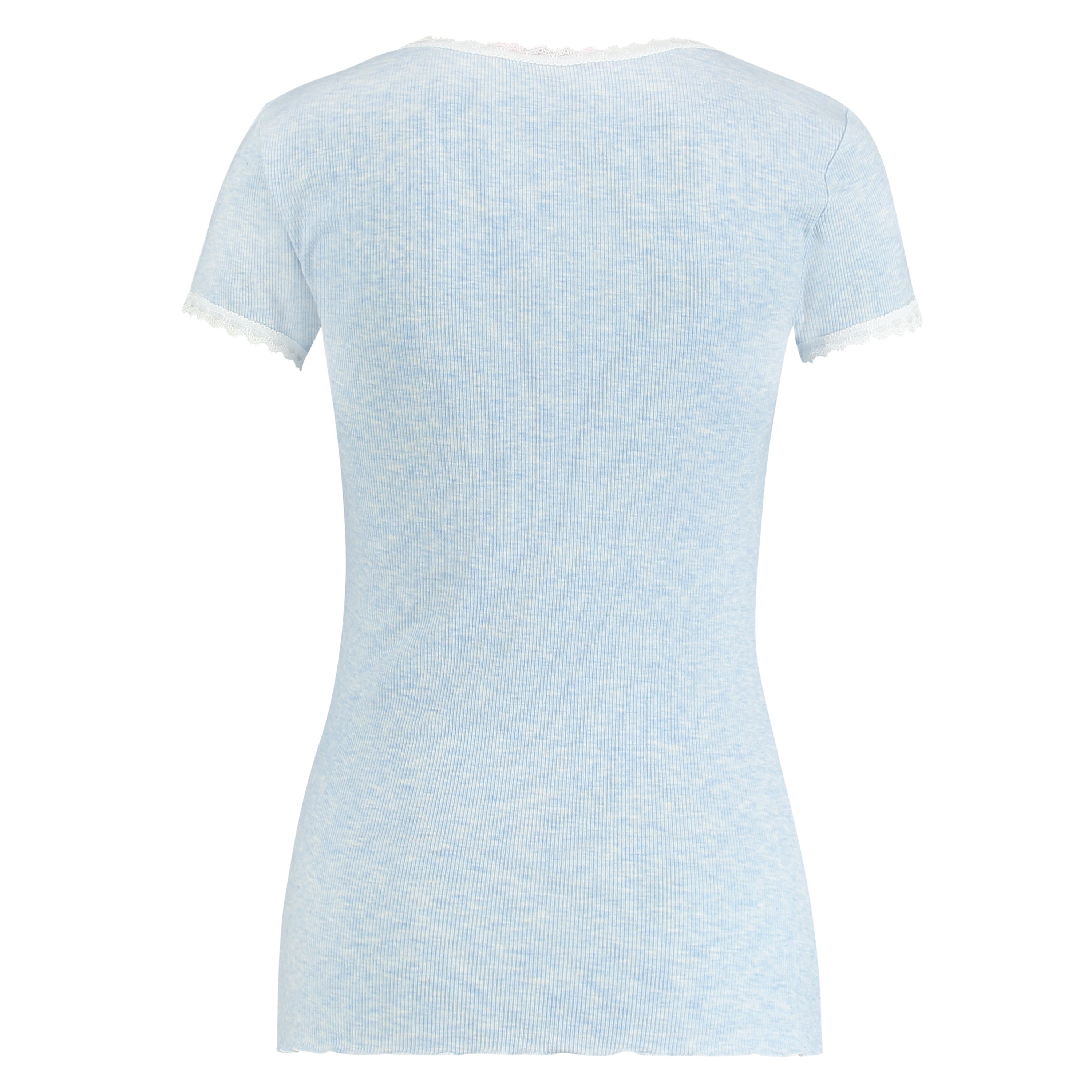 Ribbed SS Top, Blue, main