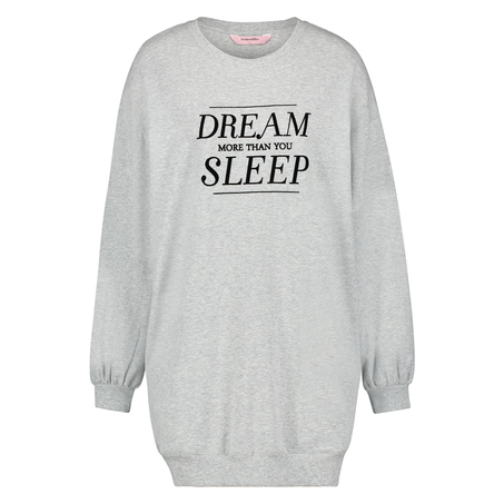 Long-sleeved nightshirt, Gray