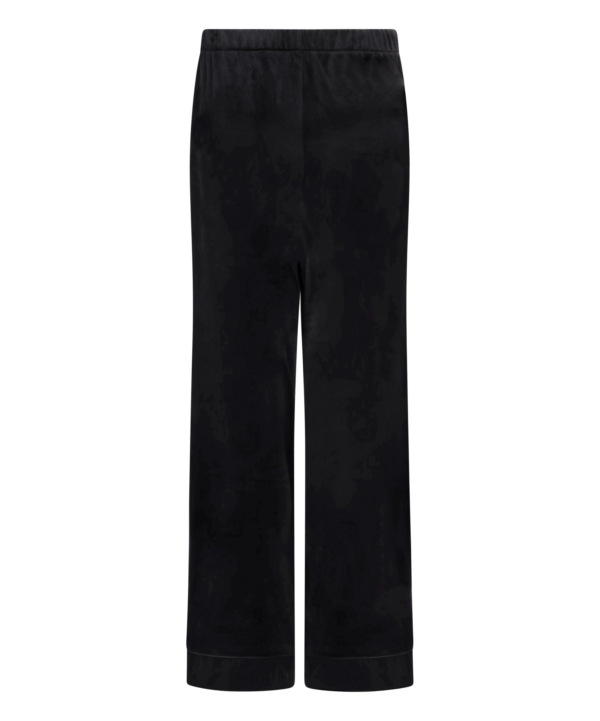 Velvet Pyjama Pants, Black, main