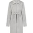 Fleece Zip Bathrobe, Gray