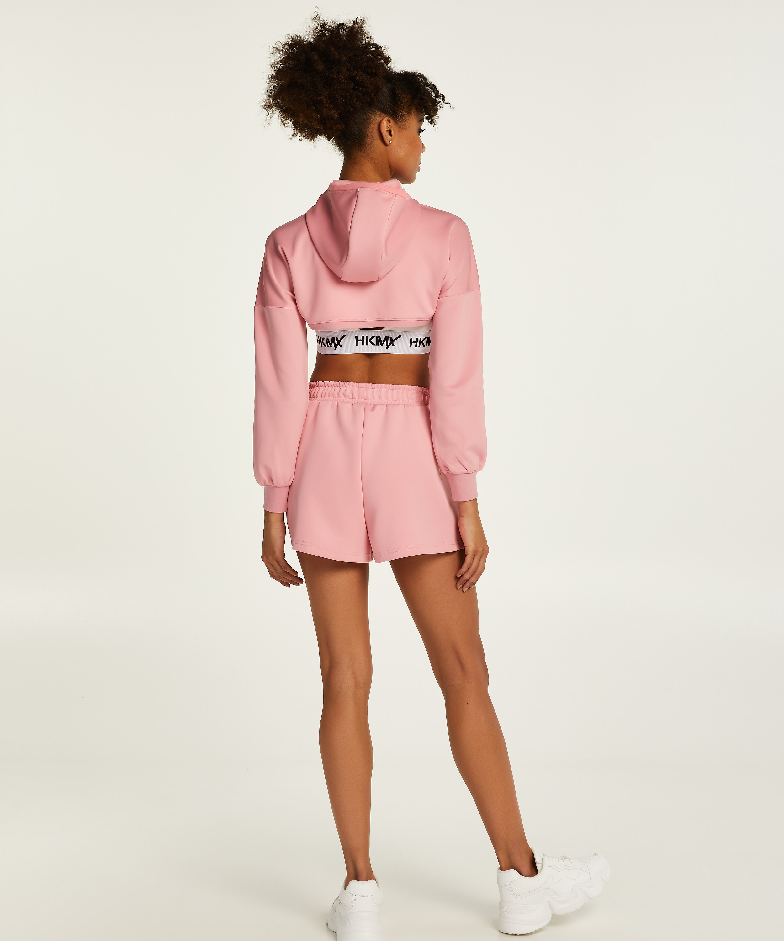 HKMX Cropped Hoodie, Pink, main
