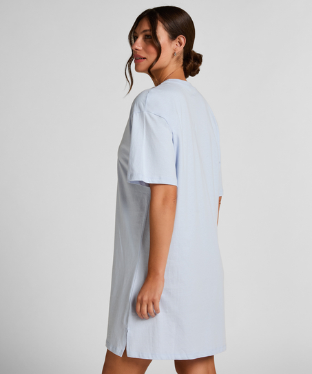Round Neck Nightshirt, Blue