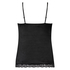 Velours Lace Cami Top, Black