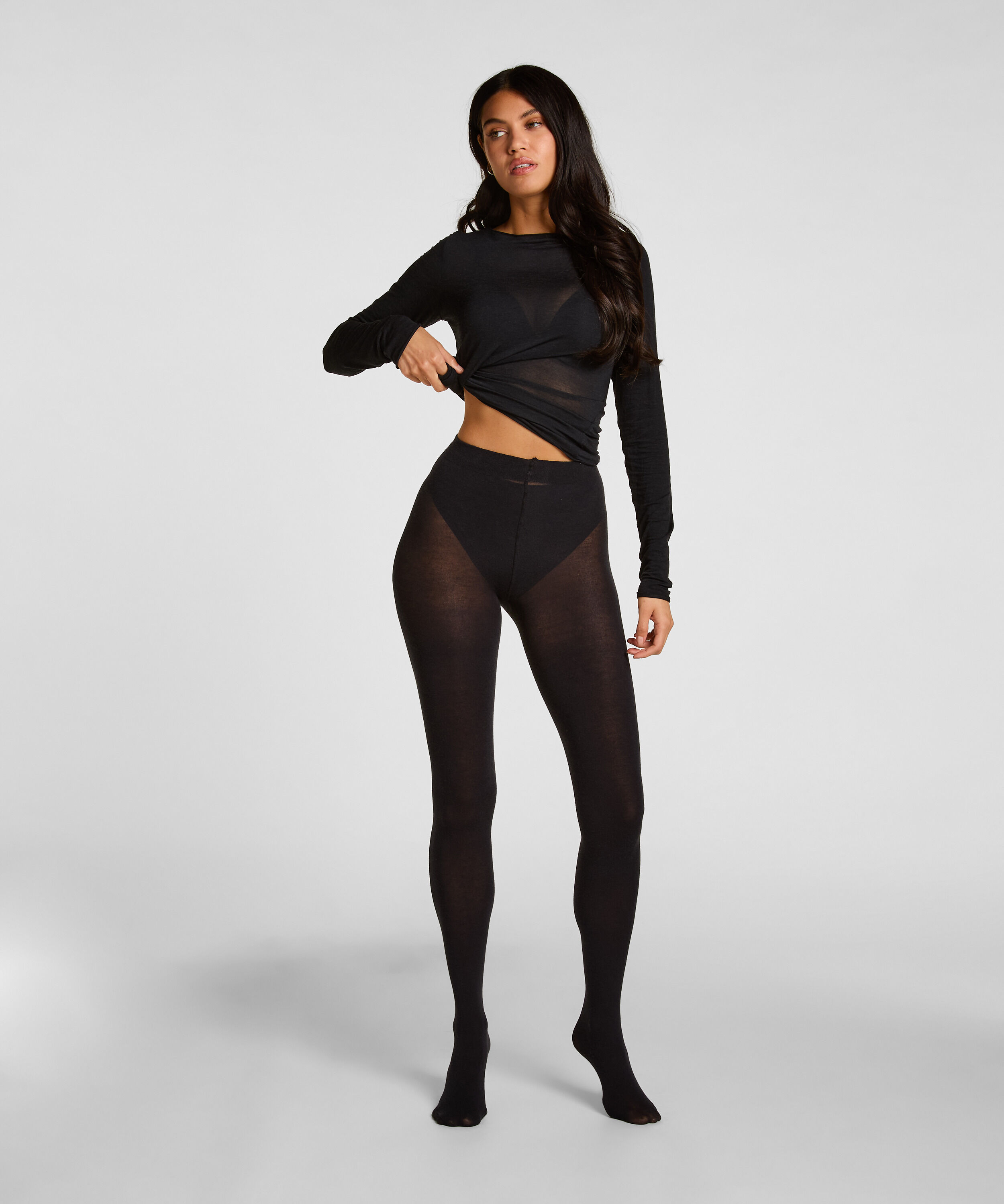 Tight Light Knit Cashmere Blend, Black