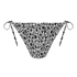 Lobos Cheeky Tanga Bikini Bottoms, Black