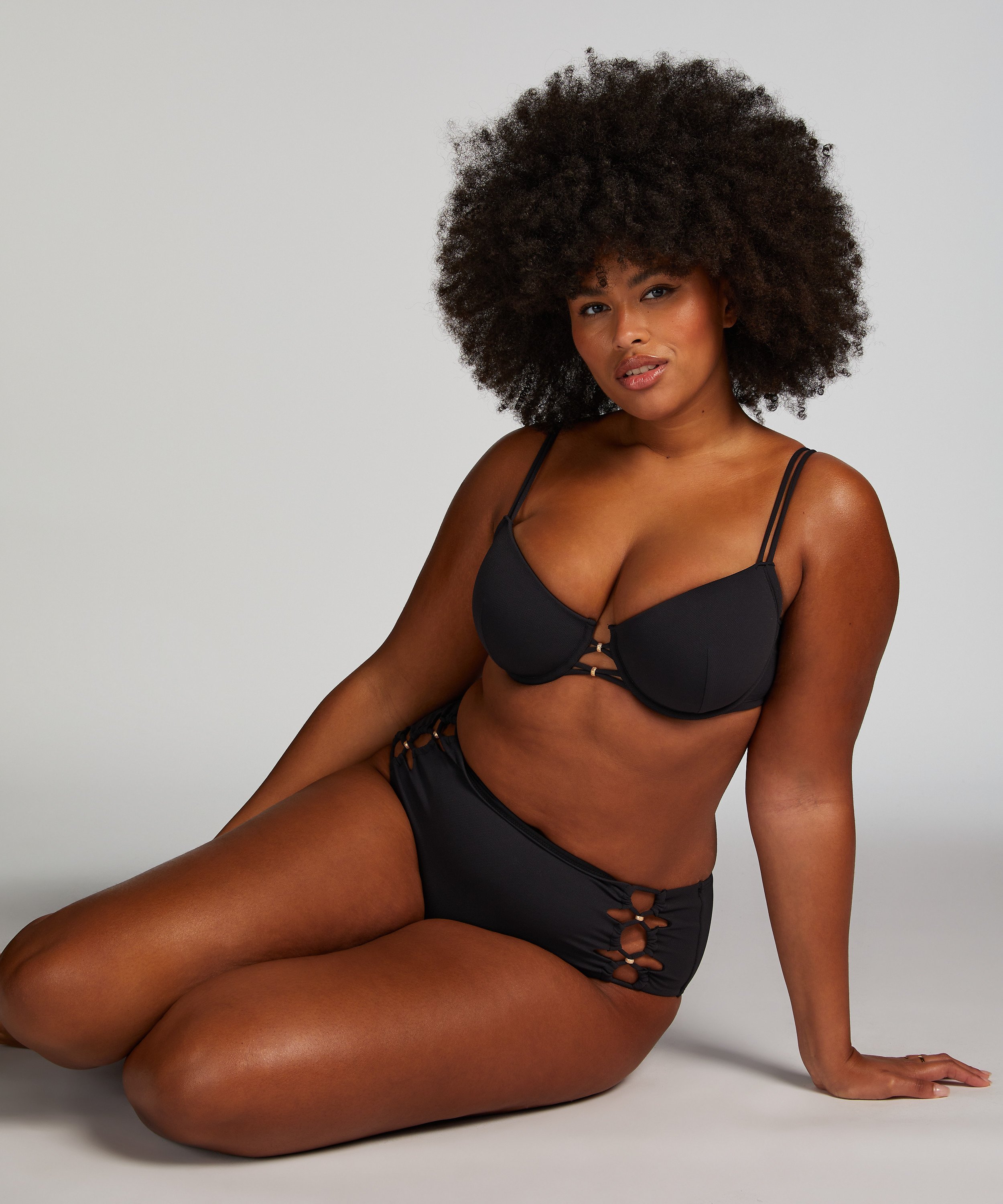 Holbox Bikini Top, Black, main