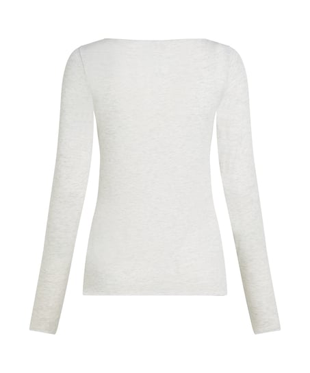 super soft Boatneck shirt with Cashmere, Gray