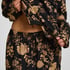 Pants Woven Print, Black