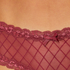 V-shaped Brazilian knickers mesh, Red