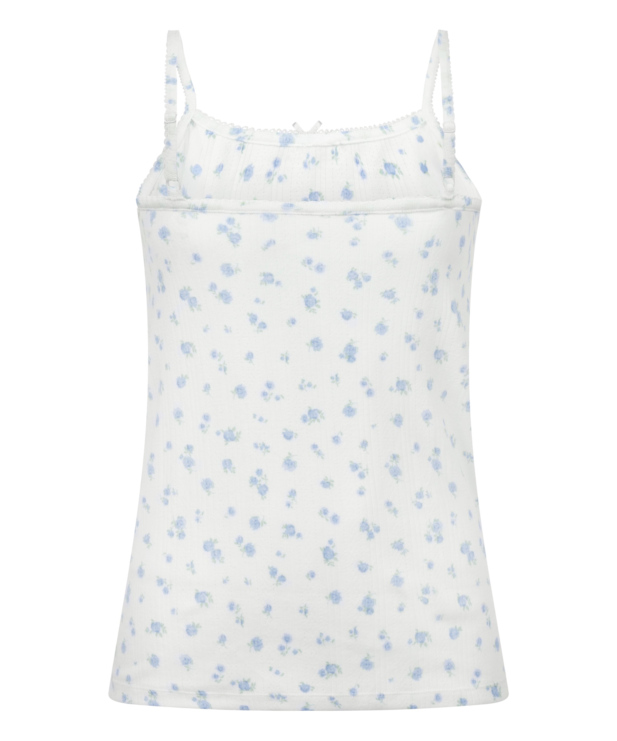 Cami Pointelle, White, main