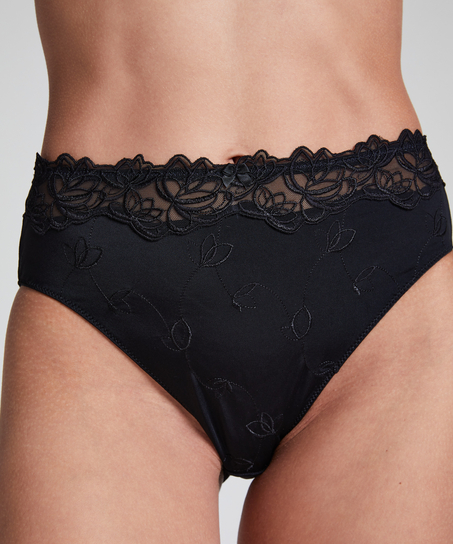 Diva High Knickers, Black