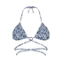 Morocco Triangle Bikini Top, White