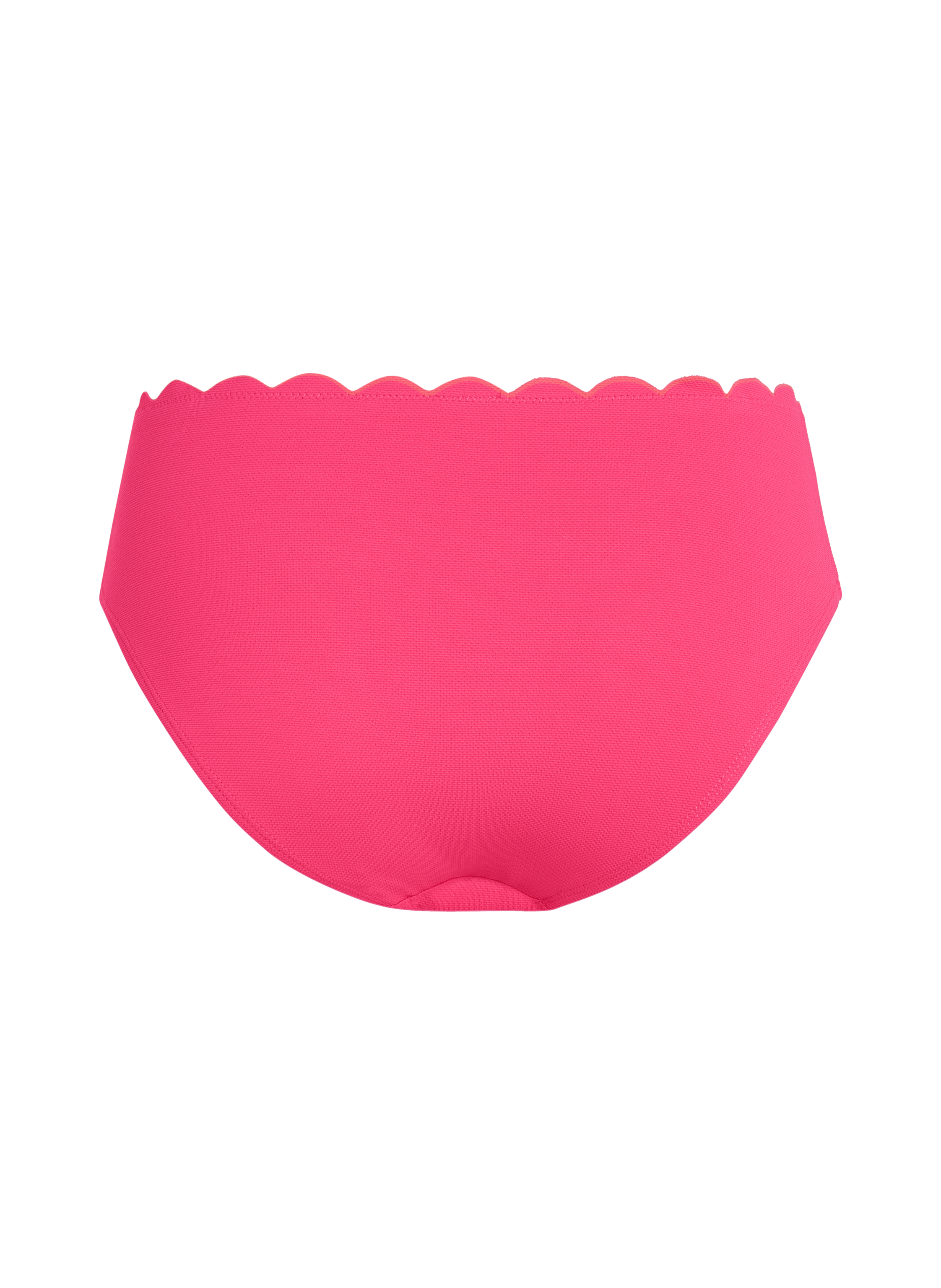 Midwaist Bikini Bottom Scallop, Pink, main
