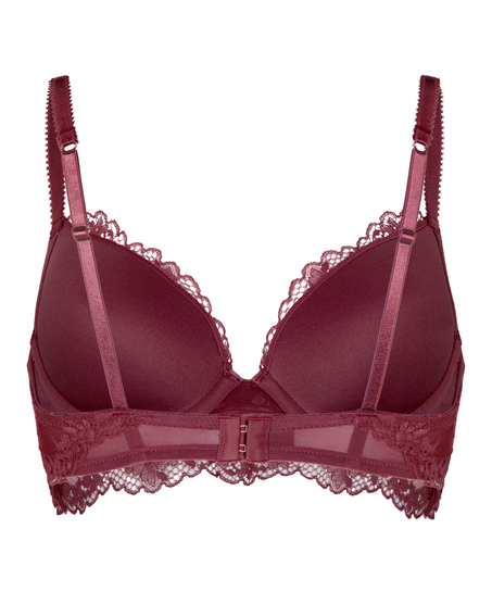 Padded Underwired Longline Bra Naomi, Purple