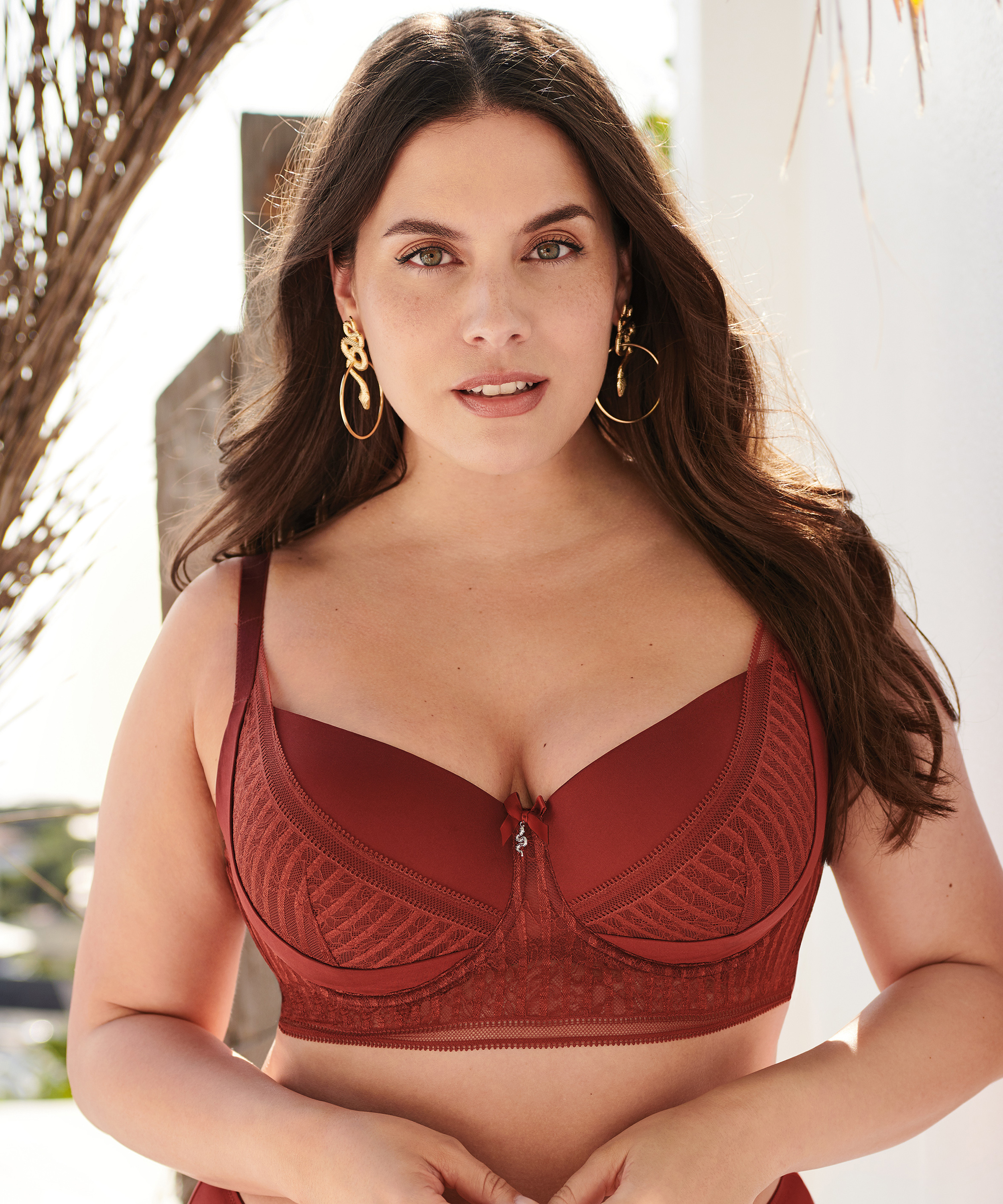 Padded Longline Underwired Bra Winnie I AM, Red, main