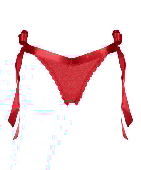 Berry Extra Low Rise Thong, Red