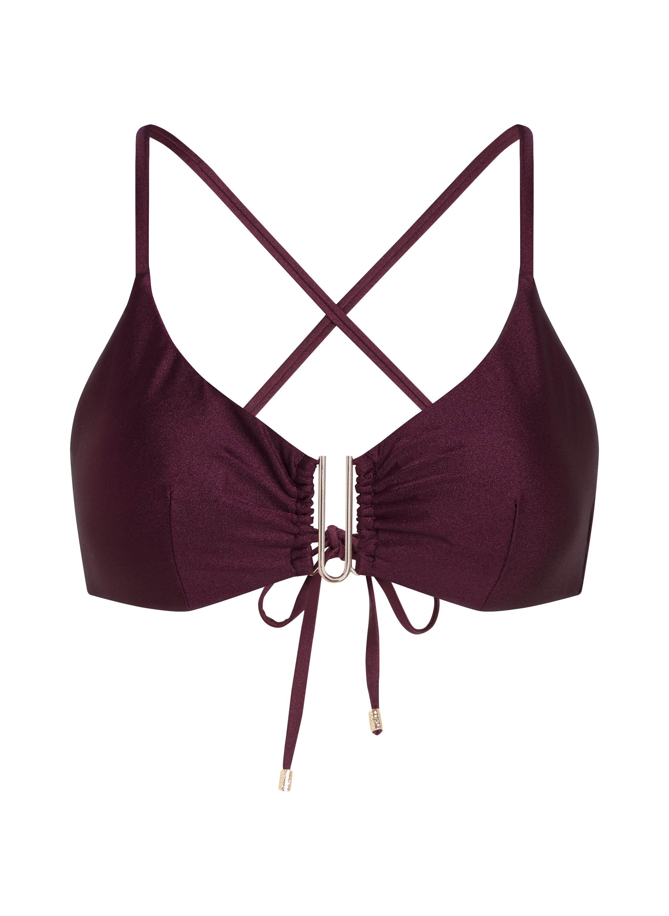 Costa Bikini Crop Top, Purple, main