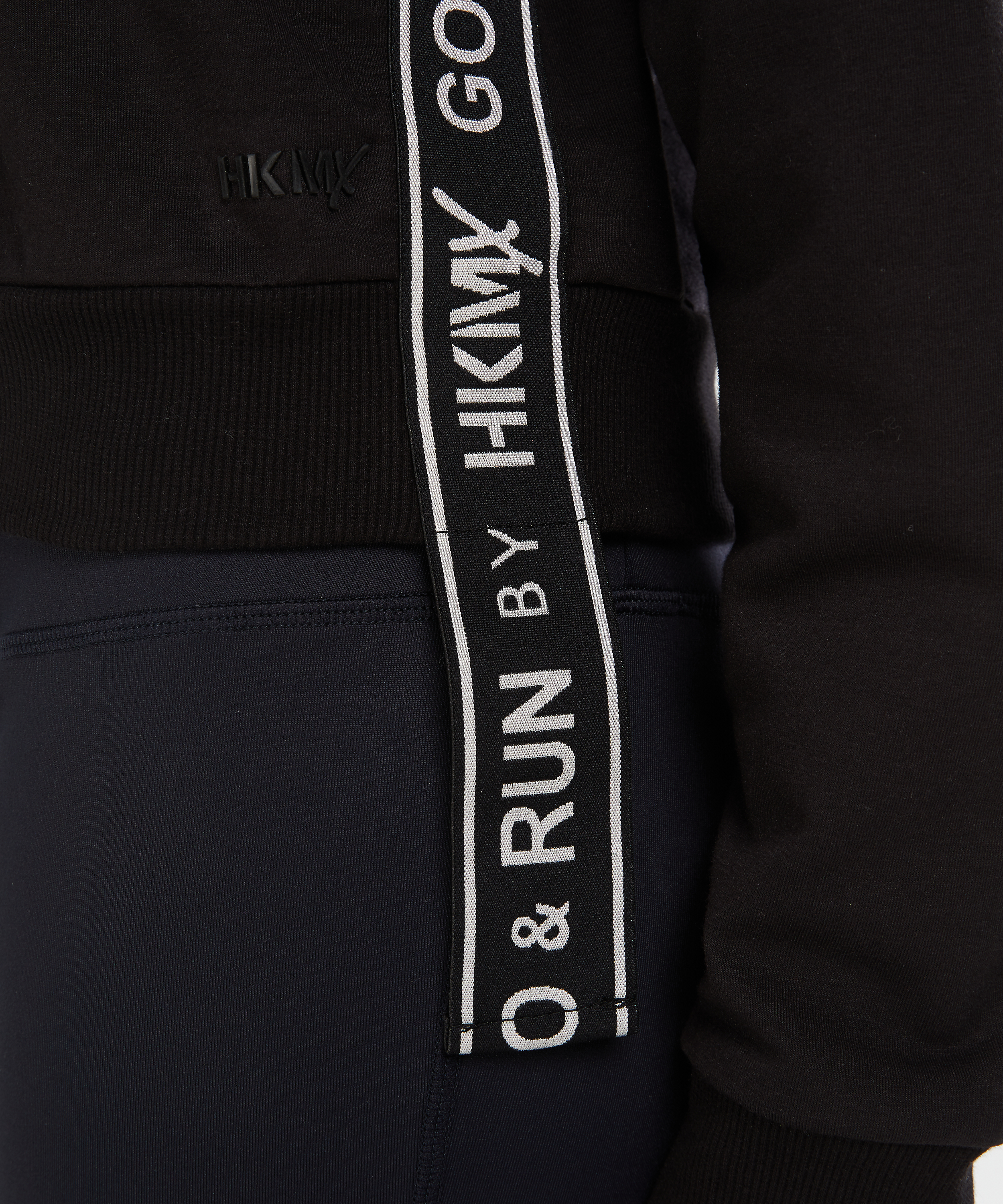 HKMX cropped sweater, Black, main