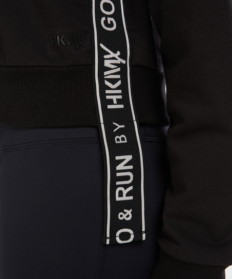 HKMX cropped sweater, Black