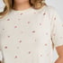 Pyjama Top Pointelle, White