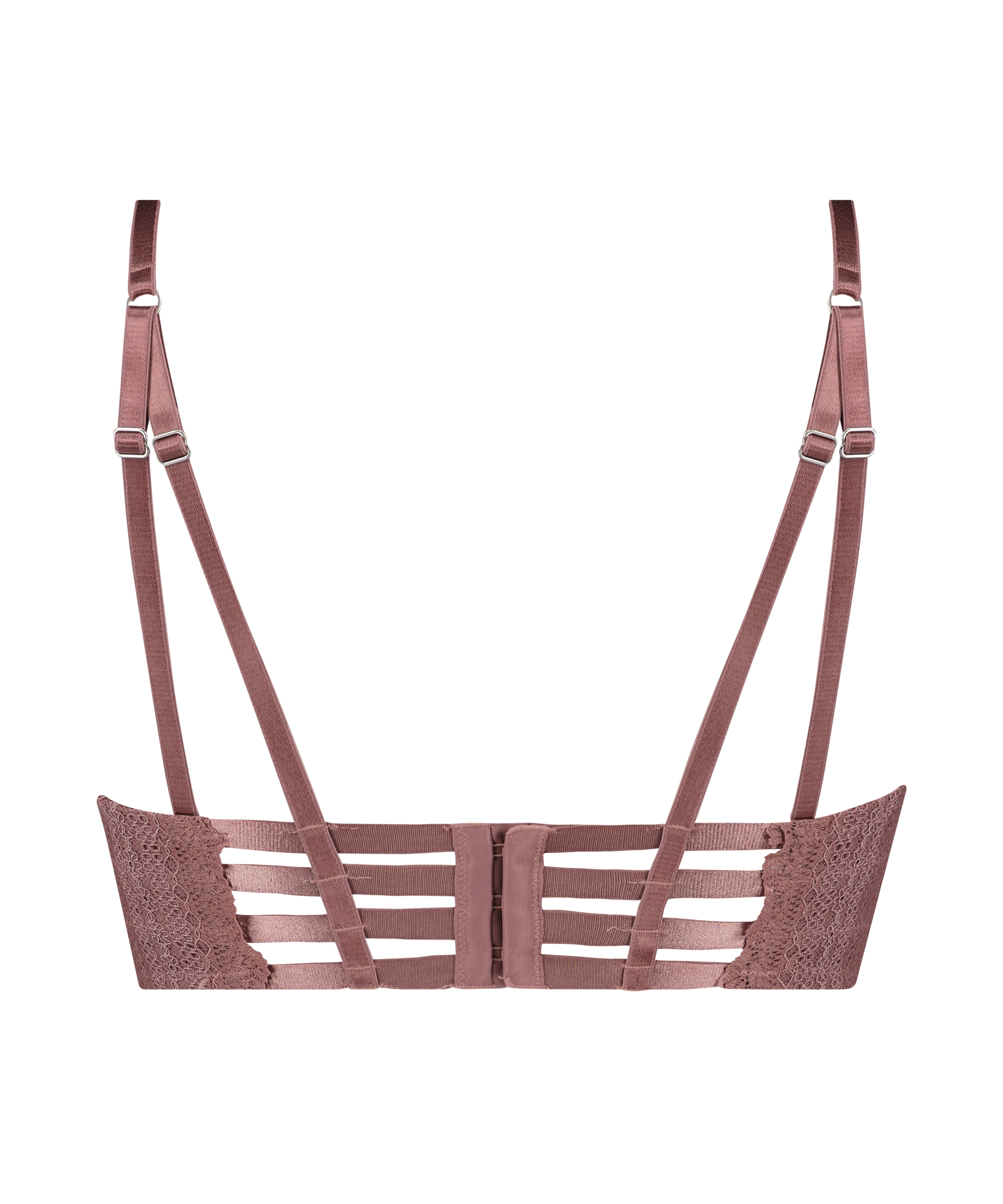 Chynna padded push-up longline underwired bra, Purple, main