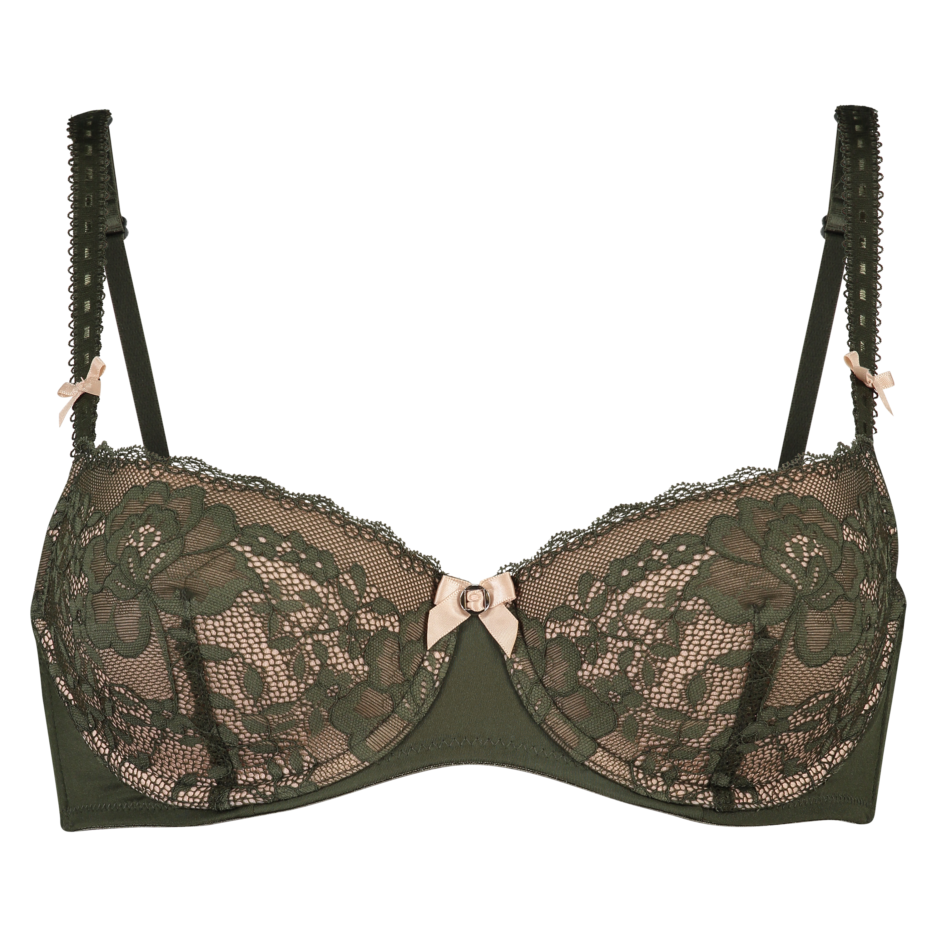 Theresa Padded Underwired Bra, Green, main