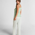 Singlet Rib Jersey Lace, Green