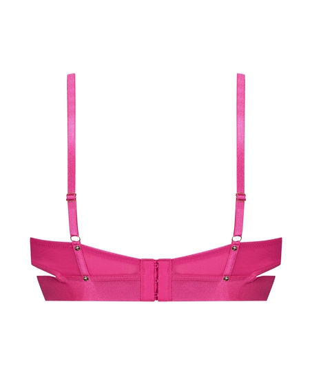 Sable Non-Padded Longline Underwired Bra, Pink