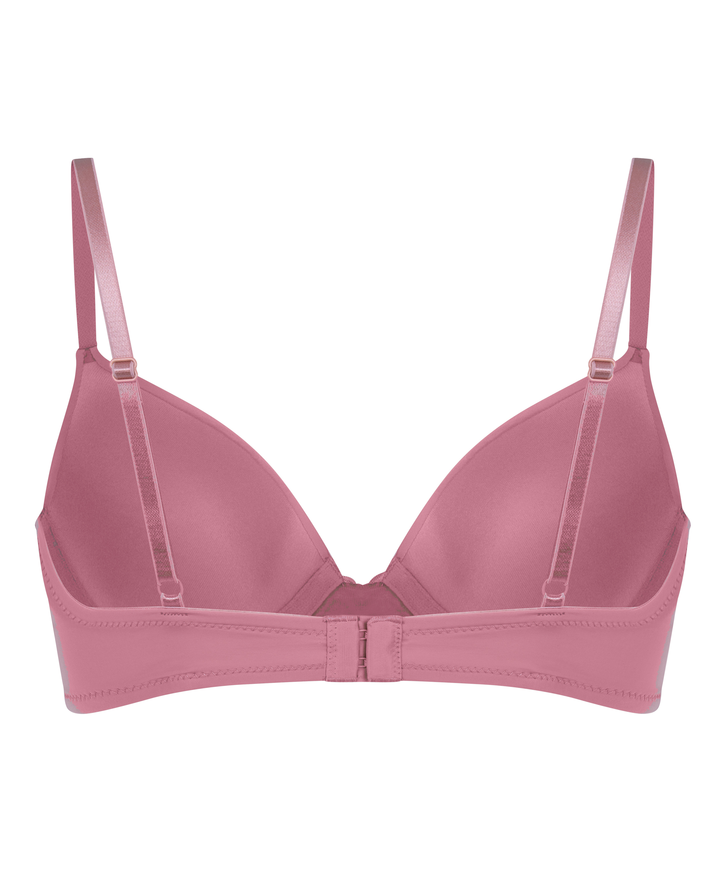 Plunge Padded Underwired Bra, Pink, main