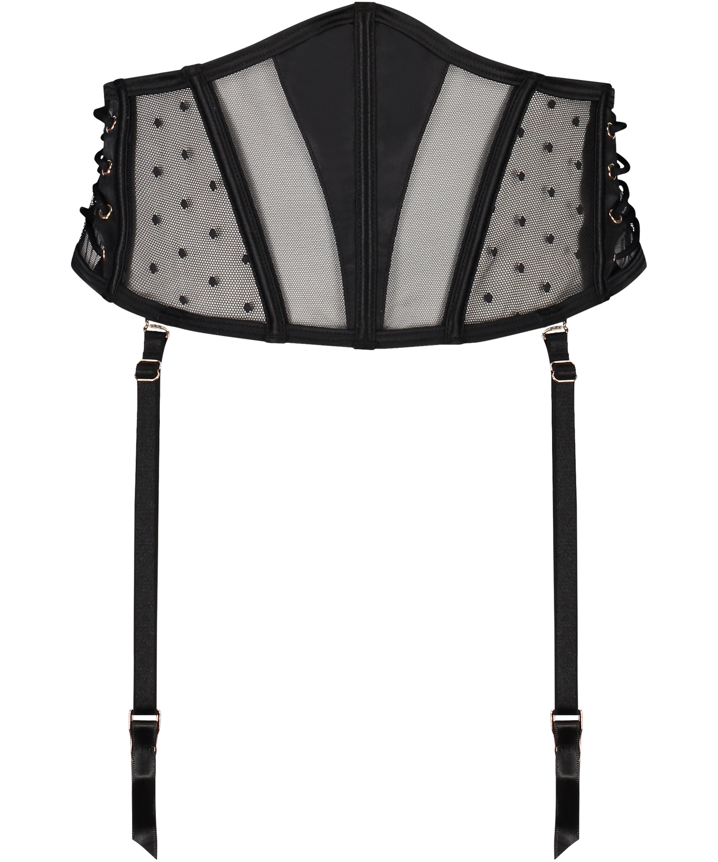 Lulu Suspender belt, Black, main