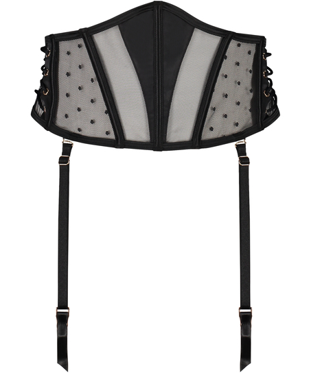 Lulu Suspender belt, Black