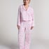 Satin Long-Sleeved Jacket, Pink