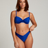 Bari High-Leg Bikini Bottoms, Blue