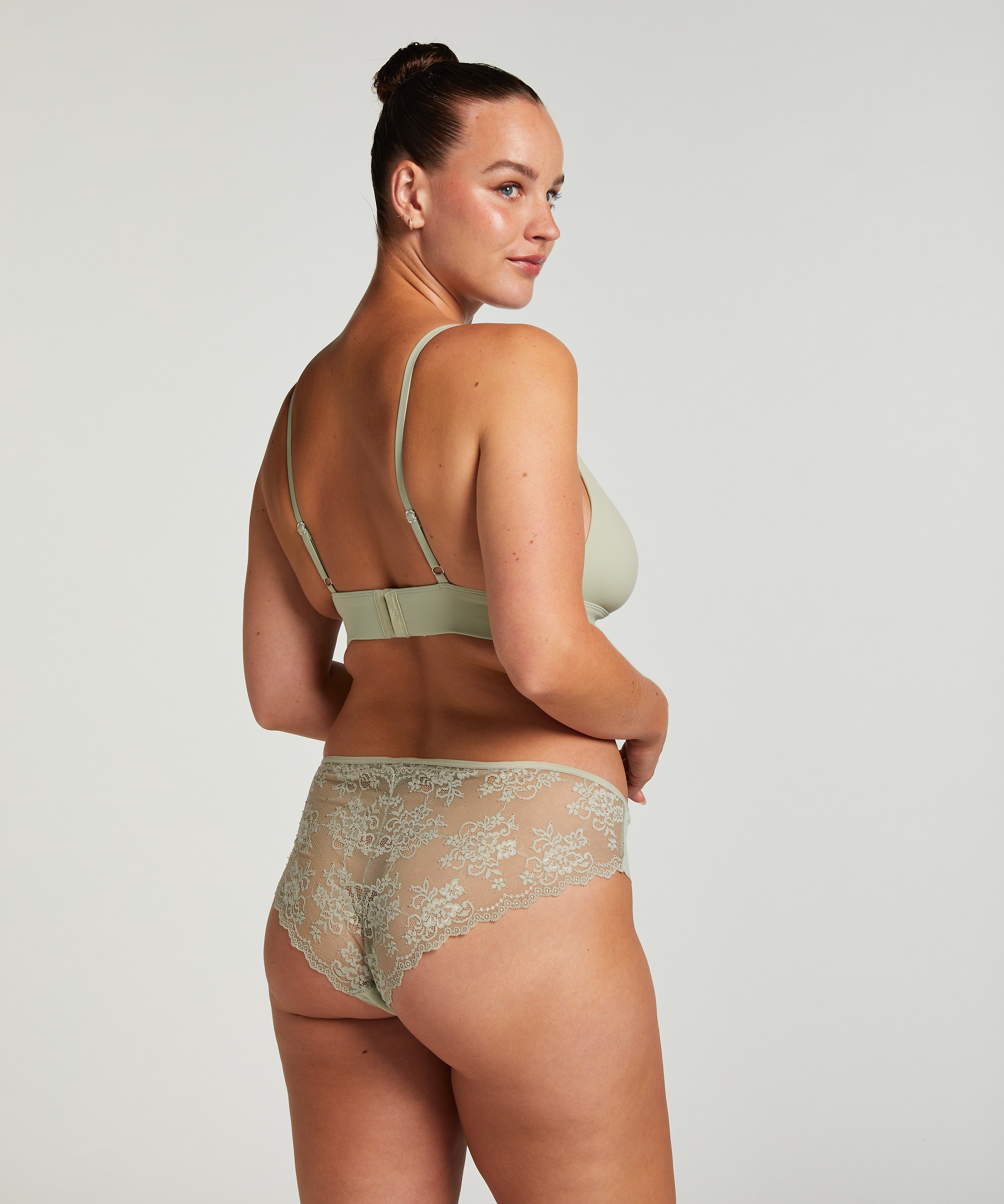 Invisible Lace Back Brazilian, Green, main
