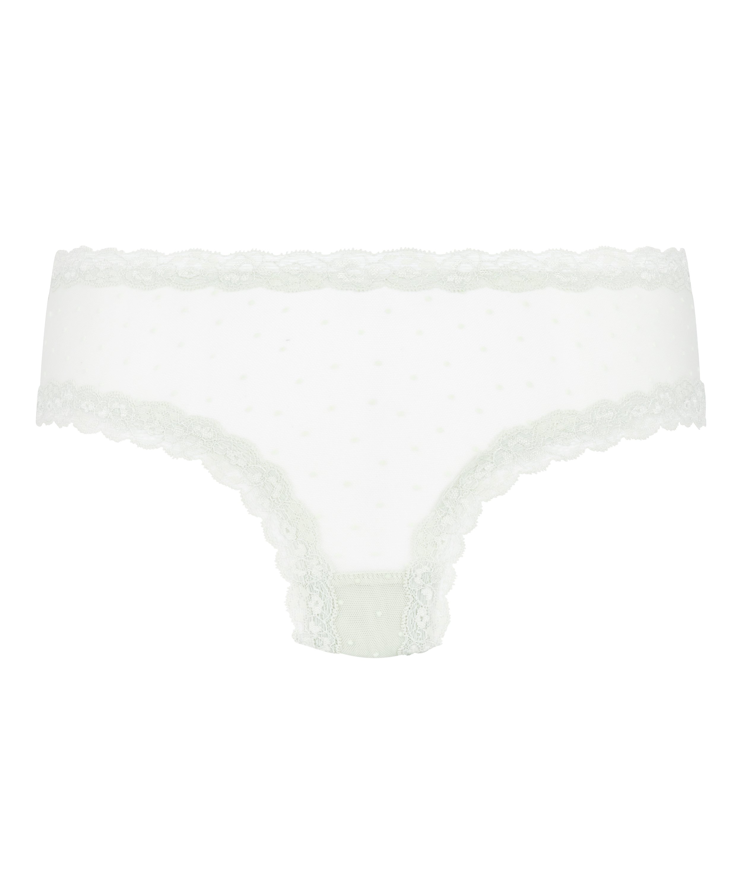 V-shaped Brazilian knickers mesh, Green, main