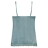 Velours Lace Cami Top, Green
