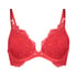 Pauline Padded Push-Up Underwired Bra, Red