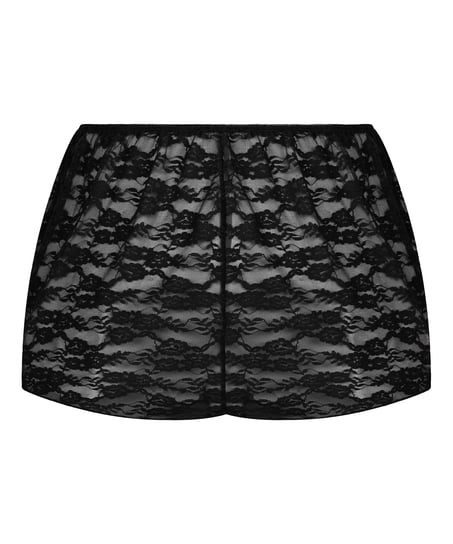 Short Allover Lace, Black
