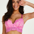 Shiloh Padded Longline Non-Underwired Bra, Pink