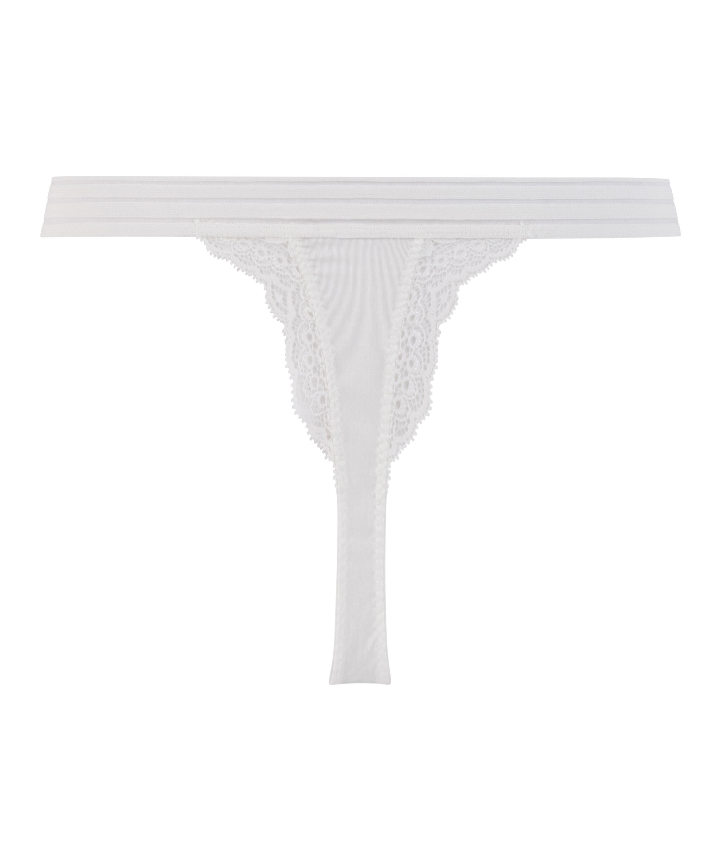 Highleg Tanga Sully, White, main