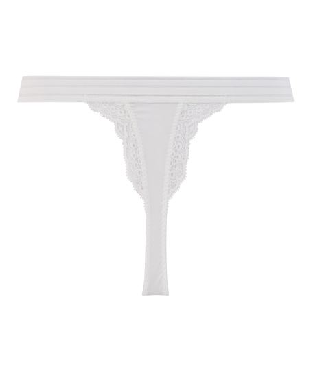 Highleg Tanga Sully, White