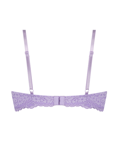 Rose padded push-up bra, Purple