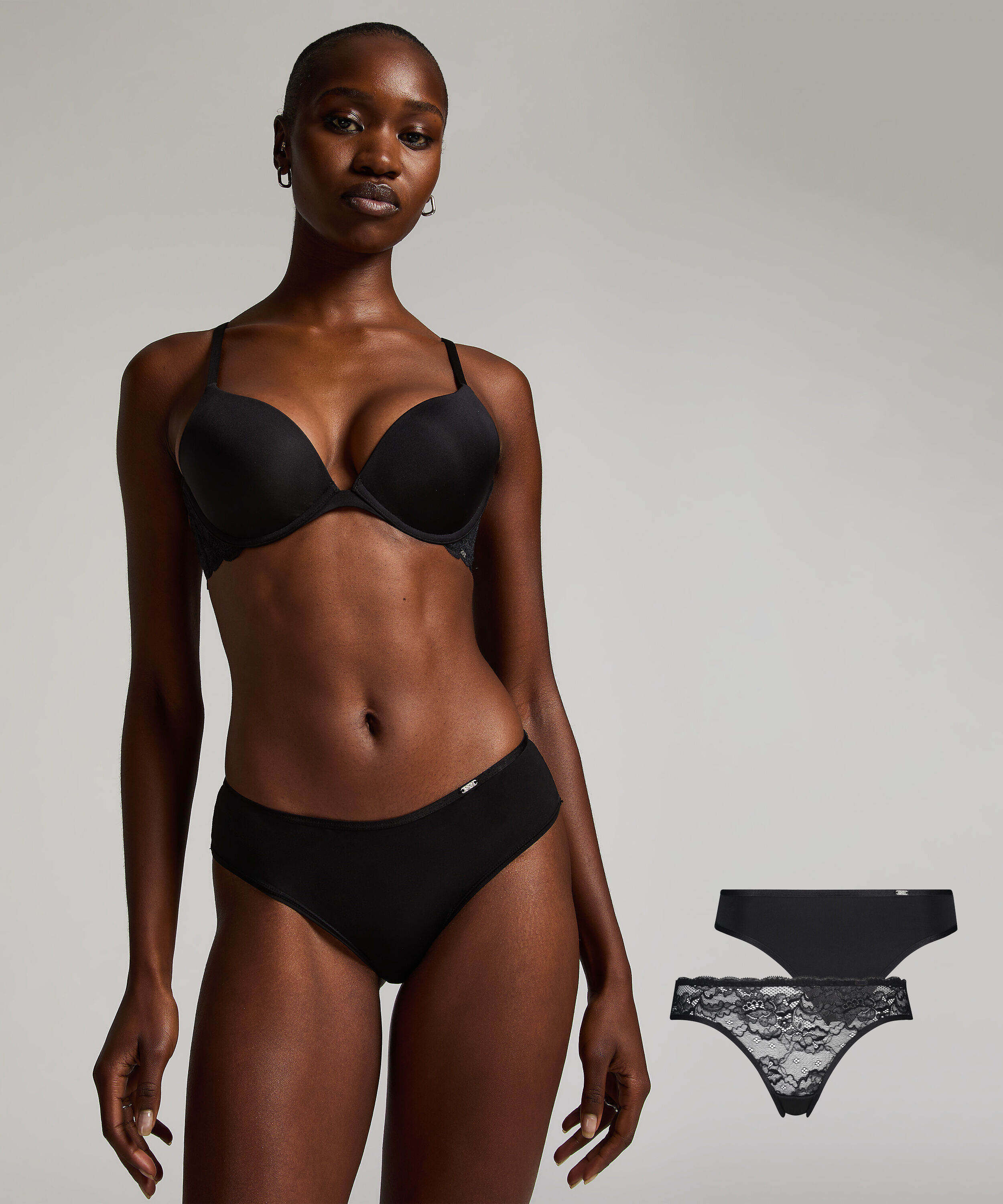 2-pack Angie Knickers, Black