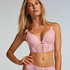 Selina Padded Push-Up Longline Underwired Bra, Pink