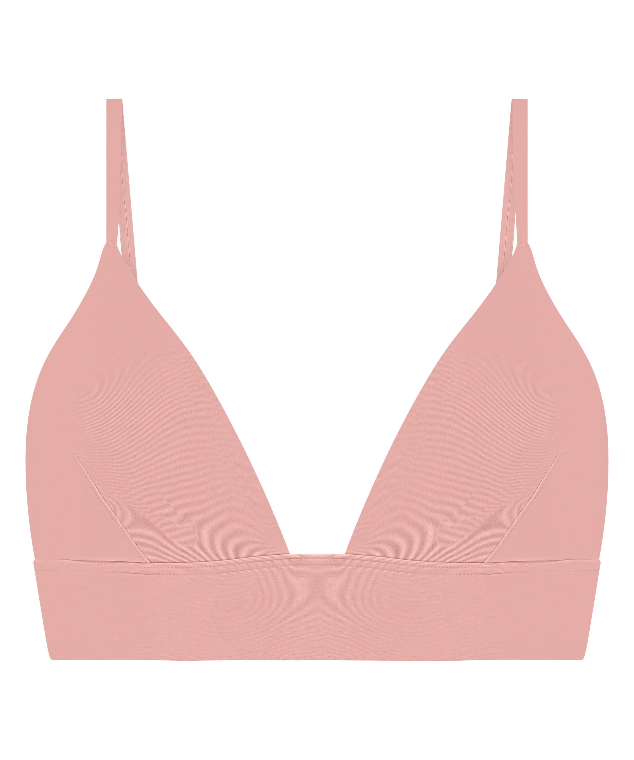 Smooth Triangle Bralette, Pink