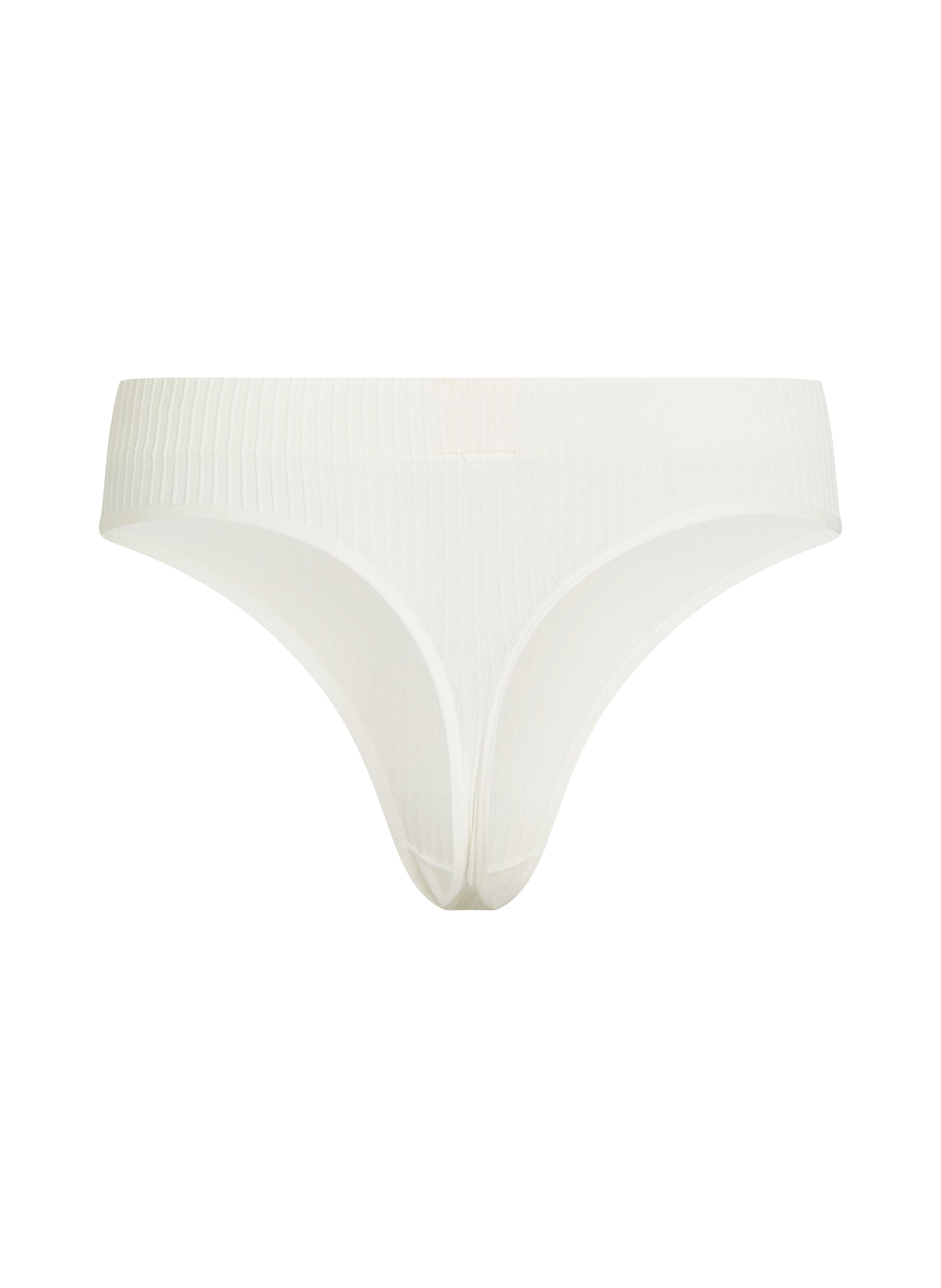 Dianne High Leg Thong, White, main