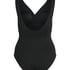 Shaping Shell Mesh Swimsuit, Black