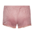 Velvet Lace Shorts, Pink